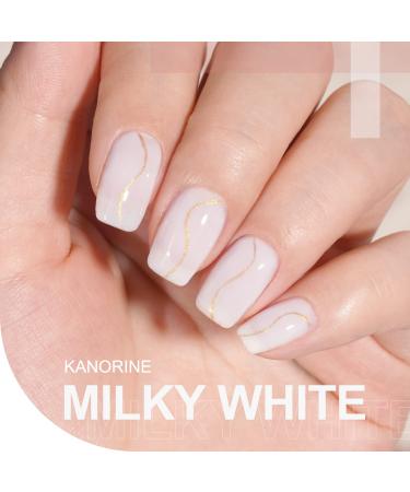 Neutral Gel Nail Polish 15ml - Milky White Jelly Gel Translucent Soak Off UV LED Nail Art | 0.5Oz D1-MILKY WHITE - Buy Online on GoSupps.com