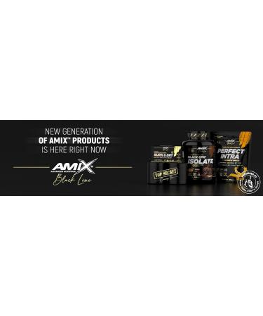 Amix | BLACK CFM ISOLATE Protein - Helps Maintain Muscle Mass - With Digestive Enzymes - Easy Digestion - Fast Absorption - Protein Powder - 1kg - Chocolate Cake Flavor - Buy Online on GoSupps.com