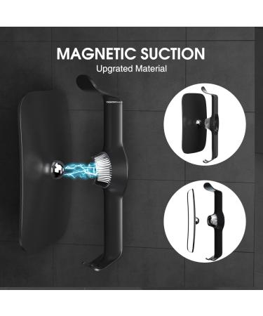 TOUCHBeauty 3X Magnification Shower Mirror with Razor Holder | 360 Swivel Bathroom Accessory | Men & Women | 11 Size | Version 2.0 | Black - Buy Online on GoSupps.com