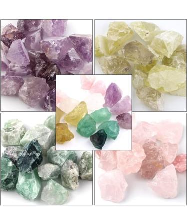 Natural Crystal Rough 100g Bulk Lots Raw Rough Crystal Quartz Natural Rock Stone Amethyst Citrine Fluorite Specimen Garden Decor (Color : Tigers Eye) - Buy Online on GoSupps.com