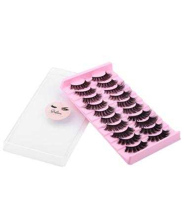 Selina Lashes 25mm 3D Dramatic Faux Mink Fluffy Wispy False Eyelashes - D Curl Long Fake Lashes - Buy Online on GoSupps.com