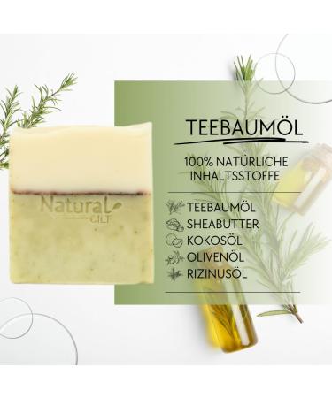 Natural Cilt Tee Baum Oil Soap - 100% Natural Handmade Shower Soap for All Skin Types - Certified Quality Tea Tree Soap (1 Pack) - Buy Online on GoSupps.com
