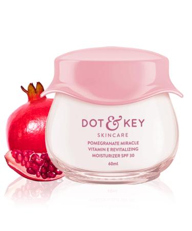 DOT'&'KEY Pomegranate + Multi-Peptide Anti Aging Cream With Spf 30 For Sun Protection|Reduces Fine Lines&Wrinkles|48Hr Intense Moisturization|Boosts Collagen|For Mature&Normal To Dry Skin|60Ml