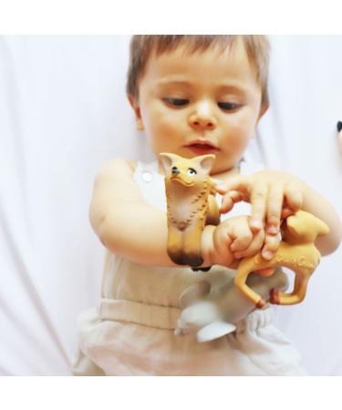 Oli & Carol Olive The Deer - Natural Rubber Biting & Bathing Toy | Eco-Friendly Baby Toy | 7 cm - Buy Online on GoSupps.com