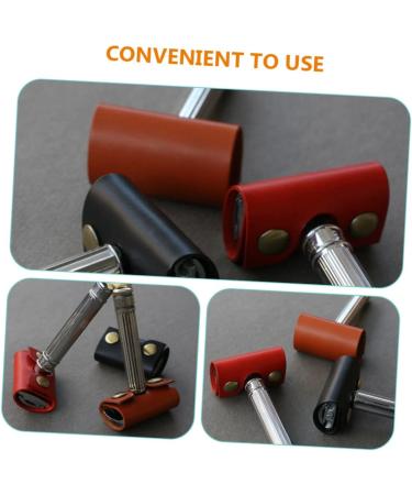 Beavorty Travel Accessories: 6-Piece Safety Razor Set for Men - Leather Protection & Compact Design - Buy Online on GoSupps.com