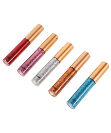 Outanaya 5pcs Sparkly Korean Eye Glitter Liquid Eye Shadow Pen