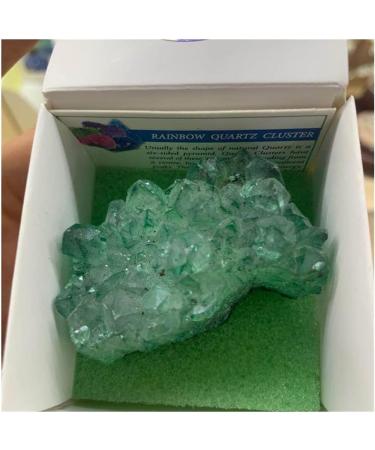 Crystal Amazing Stone Green Purple Aura Angel Quartz Crystal Titanium Bismuth Silicon Cluster Rainbows Natural Stones and Minerals Raw Stones and Minerals - Buy Online on GoSupps.com