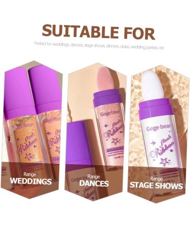 Mikinona Face Glitter 3pcs Highlight Pat Powder Glitter Loose Face Powder Makeup Highlighter Body Makeup Powder Voss Fairy - Buy Online on GoSupps.com
