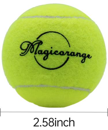 Magicorange 12 Pack Advanced Training Tennis Balls for Beginner Practice with Mesh Bag - Green - Buy Online on GoSupps.com