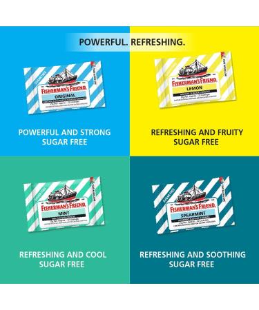 Fisherman's Friend Sugar Free Mouth Freshener Original Powerful and Strong Lozenges 22 each (Pack of 24) original Pack of 24 - Buy Online on GoSupps.com