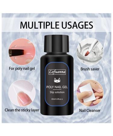 Lofuanna Poly Gel Slip Solution 160ml | Professional Nail Extension Gel Liquid | Builder Gel Set (XBS SET 3) | International Shipping - Buy Online on GoSupps.com