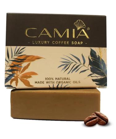 CA MIA Organic Coffee Soap - 100% Natural Handmade Exfoliating Bath Bar | Revitalize Skin & Remove Dead Cells | Antioxidant Rich | 125g - Buy Online on GoSupps.com
