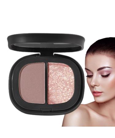 Eyeshadow Pallet | Two-Color Pigmented Matte Smooth Texture Shades Makeup Palettes Long-Lasting Eye Shadows Waterproof Natural Colors Make up Eye Shadows Cosmetics Rowces 01#heartbeat Ice Cream