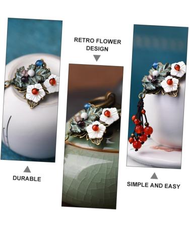 FRCOLOR Vintage Hair Clips tassel clip Clips Metal Alligator Clips Hairdressing Clips Leaf Bobby Pin Retro Clips japanese costume Miss shell flower green Womens Hair Clips - Buy Online on GoSupps.com