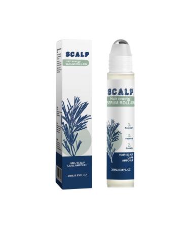 25ml Hair Growth Oil Roller Root Stimulator Hair Thickening Oil Ideal for Daily Care At Night For Shower Post Hairstyle Styling Prep Home
