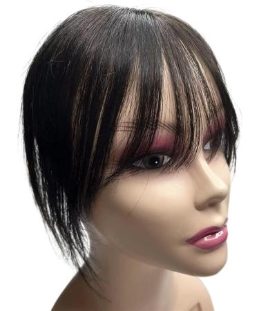 Bangs Clip in Bangs Transparent Swiss Lace Human Hair Bangs Clip In Fringe Hairpieces Extension For Women Breathable Remy Hair Bangs for Women Curved Bangs for Daily Wear (Color : 9x11 Natural blac 9x11 Natural black - Buy Online on GoSupps.com