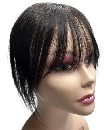 Bangs Hair Clip in Bangs Transparent Swiss Lace Human Hair Bangs Clip In Fringe Hairpieces Extension For Women Breathable Remy Hair Bangs Hair Extensions(8x10 Brown) - Buy Online on GoSupps.com