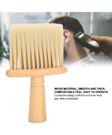 Neck Duster Brush Wooden Handle Haircut Neck Duster Brush For Barber Shop Hairstylist Broken Hair Sweep Brush for for Face and Neck - Buy Online on GoSupps.com