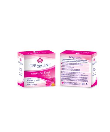 Buy Dermaline Rosehip Oil Soap | Natural Skincare | International Shipping Available - Buy Online on GoSupps.com