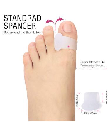 Toe Relief Protector Kit - Alleviate Pain from Hammer Toe & Hallux Valgus | Toe Separators & Footrests for Healing - Buy Online on GoSupps.com