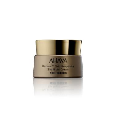 AHAVA Osmoter Skin-Responsive Eye Night Cream - Youth-boosting intense overnight treatment with patented Smartium lessen dark circles & promote eye zone luminosity resets the look of eyes 0.5 Fl.Oz