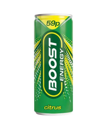 Boost Boost Energy Pack of 24 Citrus Flavors 250ml
