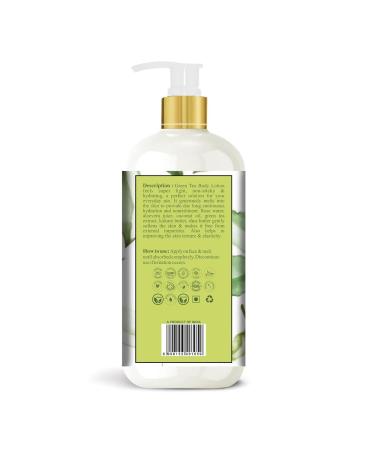 Organic Green Tea Body Lotion - Moisturizing Hand & Face Lotion with Vitamin E | Exfoliating & Firming for All Skin Types (10.14 Fl oz | 300ml - Buy Online on GoSupps.com