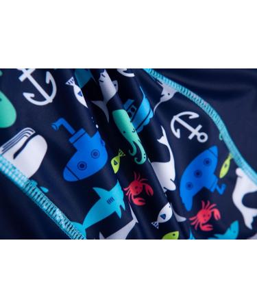BONVERANO Baby Boys Swimsuit | UPF 50+ Sun Protection | Navy | 9-12 Months - Buy Online on GoSupps.com