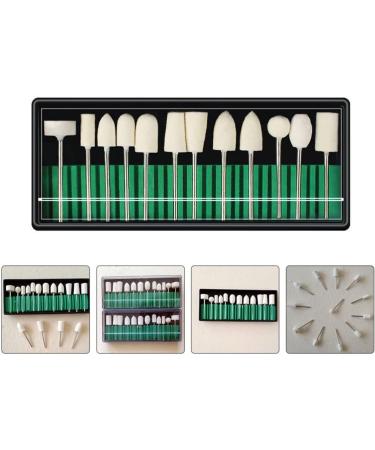 Lurrose 1Set nail polish manicure tools faux nails Nail sanding bits Sturdy grinding heads pedicure tools cleaning kit electric rotary polishing file Nail Beauty Tools Manicure File Bit - Buy Online on GoSupps.com