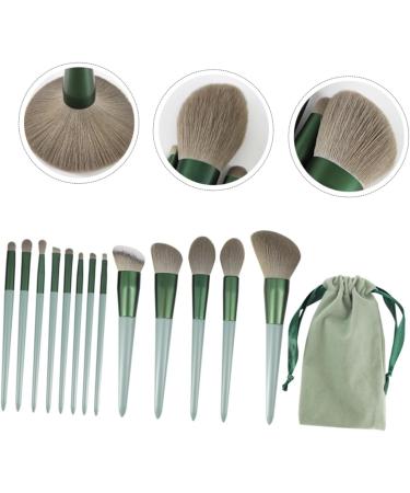 minkissy 1set Makeup Brush Set Loose Powder Wooden Foundation Brush Professional Makeup Brush Smudge Brush Highlight Brush Green Powder Portable Miss Wooden Handle Mix Paint - Buy Online on GoSupps.com
