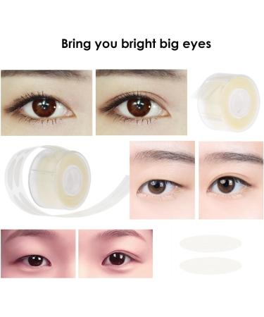 QISUO 500 Pairs Adhesive Invisible Double Fold Eyelid Tape Stickers Stripe Paste Clear Beige - Buy Online on GoSupps.com