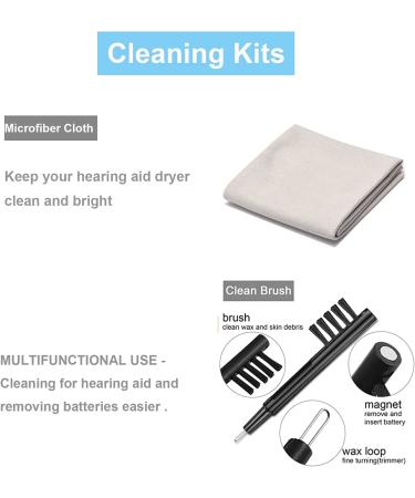 Hearing Aid Dryer Dehumidifier - Electronic Automatic Drying System with Cleaning Kit (Gray) - Buy Online on GoSupps.com