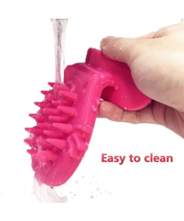 PETCYY Cat Brush Shedding Grooming | Soft Massage Tongue Brush for Cats | Mimics Mama Cat Licking | Comforting Pet Gift (Rose Red) - Buy Online on GoSupps.com