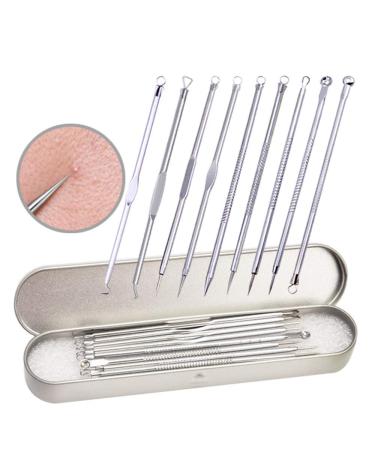9 Stainless Steel Fittings Acne Blackheads Beads Acne Remover Needle Beauty Care Tool Face Anti-infective
