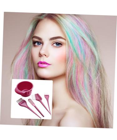 minkissy 1 Set Hairdressing Tool Diy Hair Coloring Kit Hair Color Mixing Bowl Hair Tint Brush Hair Coloring Tool Hair Color Brush Diy Salon Tool Color Tint Hair Dye Mixed Colour Abs - Buy Online on GoSupps.com