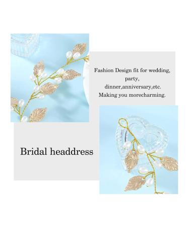 Elegant Pearl and Rose Gold Hair Accessories for Brides | Bridal Jewelry & Headbands - Buy Online on GoSupps.com