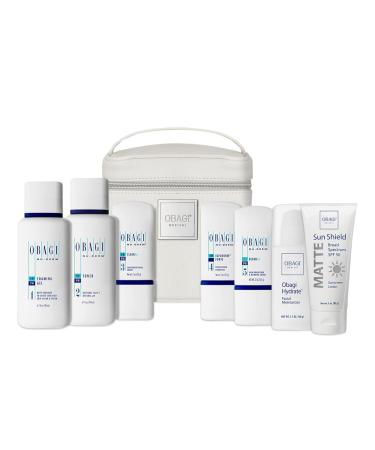 Obagi Medical Nu-Derm Fx System Normal to Oily Bundle - Includes: Foaming Gel Toner Clear Exfoderm Forte Blend. Hydrate and Sun Shield.
