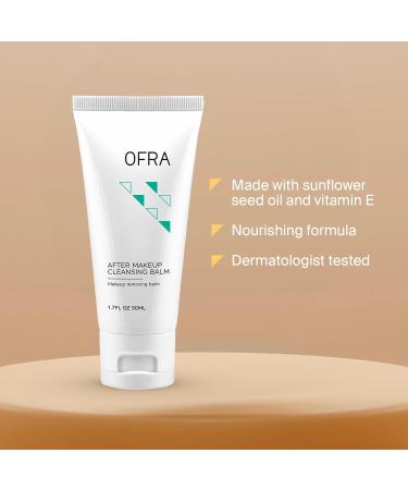 OFRA After Makeup Cleansing Balm | Hydrating Cleanser and Makeup Balm Remover | Gentle Cleansing Balm Makeup Remover | 1.7 oz/50 ml - Buy Online on GoSupps.com