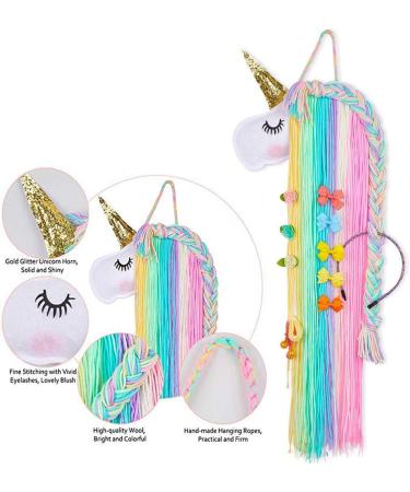Gearmax Unicorn Hair Clips Holder Unicorn Hair Bow Holder Organizer for Baby Girl Unicorn Face Headband Organizer Unicorn Theme Party Decorations - Buy Online on GoSupps.com