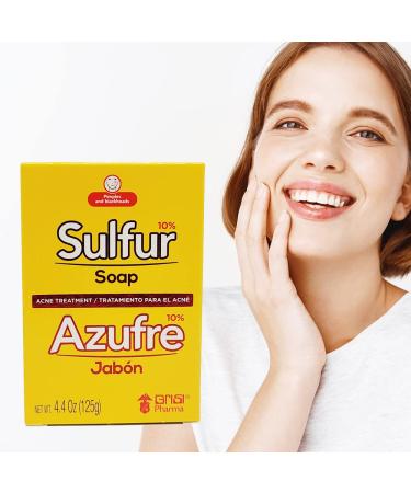 Grisi Bio Sulfur Soap with Lanolin 4.4 oz (Pack of 12) - Natural Acne Treatment Bar - Buy Online on GoSupps.com
