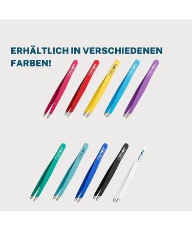 REMOS Professional Tweezers with Extra Fine Tips for Precision Eyebrow Plucking - Turquoise - International Shipping Available - Buy Online on GoSupps.com