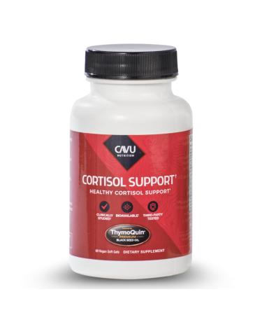 CORTISOL Manager Tablets | Stress Relief Improved Metabolism Body Detox & Sleep Support | Black Seed Oil Capsules with 3% Thymoquinone | Cortisol Supplements for Women & Men | 60 Softgel Cortisol (Unflavored)