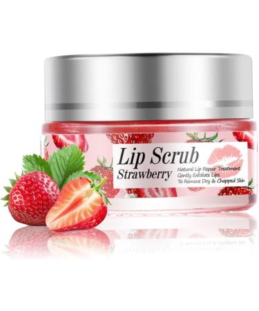 Lip Scrub Exfoliator Lip Overnight Moisturizer Sleeping Cream Lip Repair Balm Strawberry - Buy Online on GoSupps.com