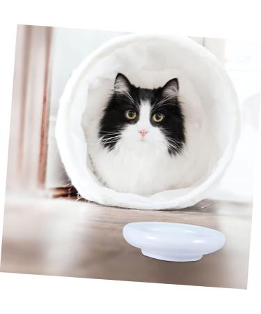 POPETPOP Cat Bowl Rabbit Water Bowl Puppy Feeder Cat Food Bowls Bunny Feeder Water Feeder Food Plate Non-Slip 15.5x4cm White - Buy Online on GoSupps.com