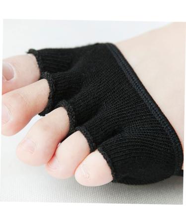 Men's Comfort Cushion Sandals - 4 Pairs | Open Toe Slipper Socks & Women's Cotton Half Socks - Buy Online on GoSupps.com