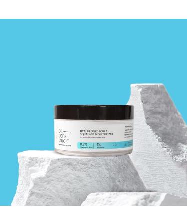 De-construct Hyaluronic Acid & Squalane Moisturizer 50g | Lightweight Hydrating Cream for Normal Skin | 0.2% Hyaluronic Acid & 1% Squalane | Non-Greasy Long-Lasting Moisture - Buy Online on GoSupps.com