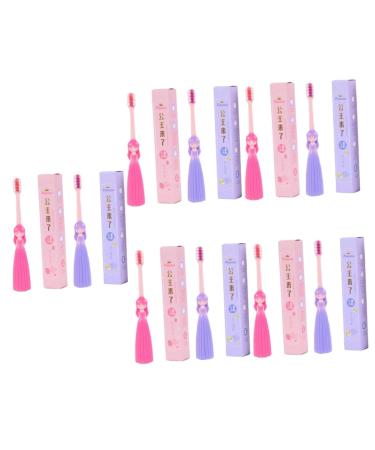 Angoily 20 STK children's toothbrush ergonomic toothbrush mini toothbrush toothbrush for children toothbrush with soft bristle child needs toddler accessories super soft pp