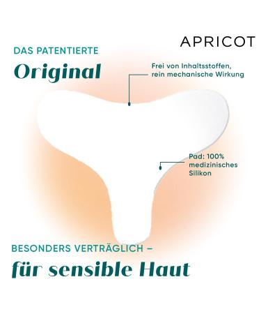 Apricot Beauty Dekoltee Pad - Anti-Wrinkle Silicone Pad for Cleavage Tightening | Dermatologist Approved | Made in Germany (1 Pack No Hyaluronic Acid) - Buy Online on GoSupps.com