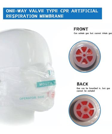 Buy Lithyc 8 Pack Breathing Protection Masks - Ideal for CPR Training & First Aid - Includes Keychain & Ventilation Bag - Buy Online on GoSupps.com
