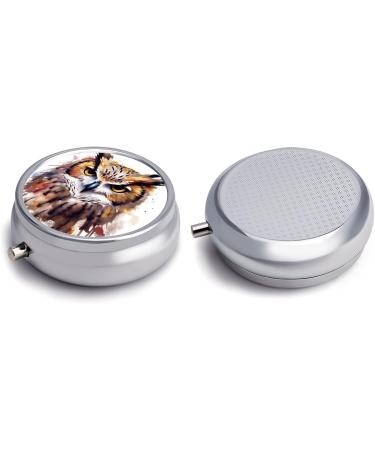 Portable 3 Compartment Pill Box with Cool Owl Design | Travel-Friendly Medicine Organizer for Purse & Pocket - Buy Online on GoSupps.com